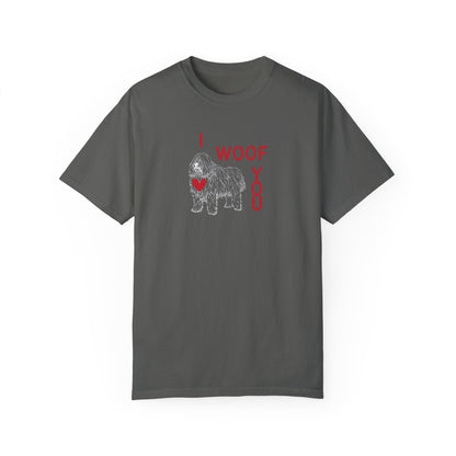 Komondor Dog: I Woof You T-Shirt