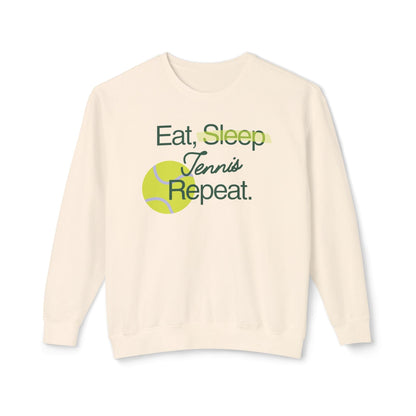 Eat Tennis Repeat Lightweight Sweatshirt