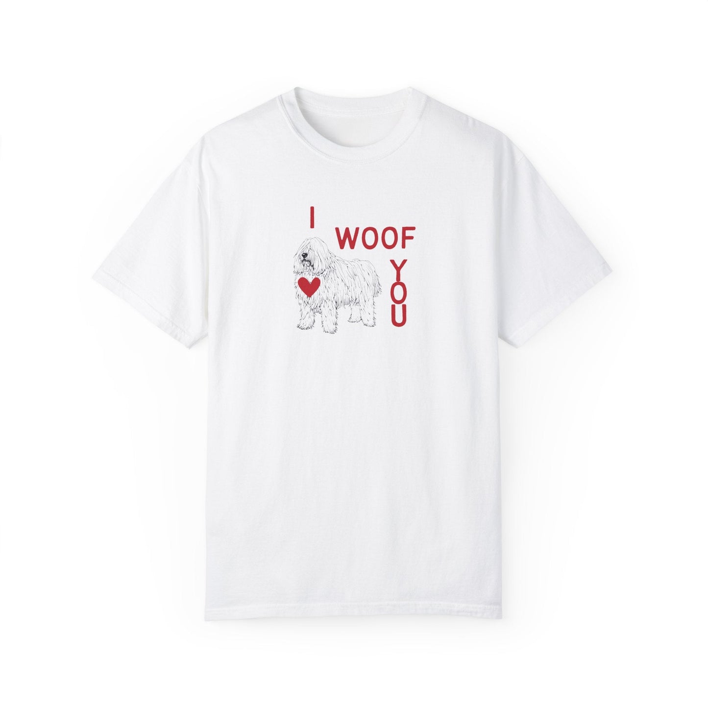 Komondor Dog: I Woof You T-Shirt