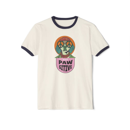 Stay Pawsitive Ringer T-Shirt