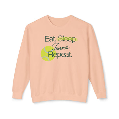 Eat Tennis Repeat Lightweight Sweatshirt